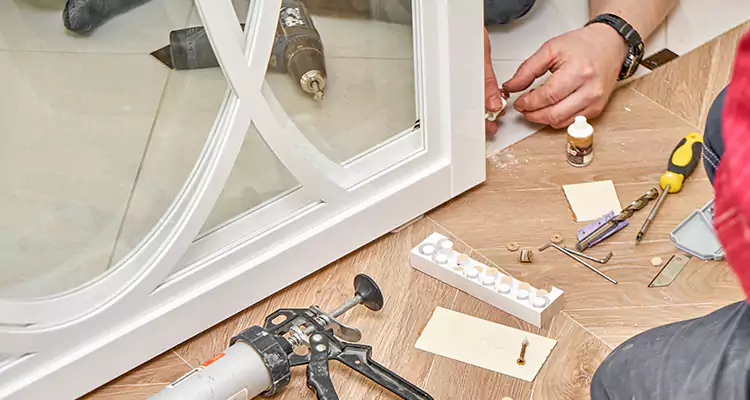 Interior Patio Door Casing Repair in Panama City, FL